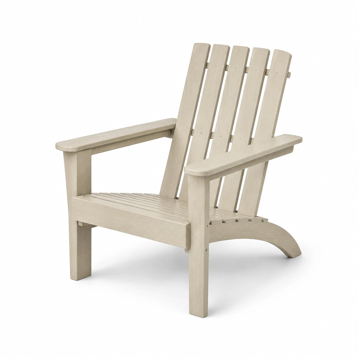 Adirondackstuhl aus Massivholz Beige