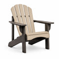 Adirondackstuhl aus Holzwerkstoff Beige/Braun