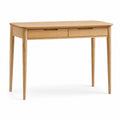 Holzschreibtisch mit Schubladen 120x60x75 cm Natur