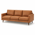 3-Sitzer Ledersofa Braun 210 cm