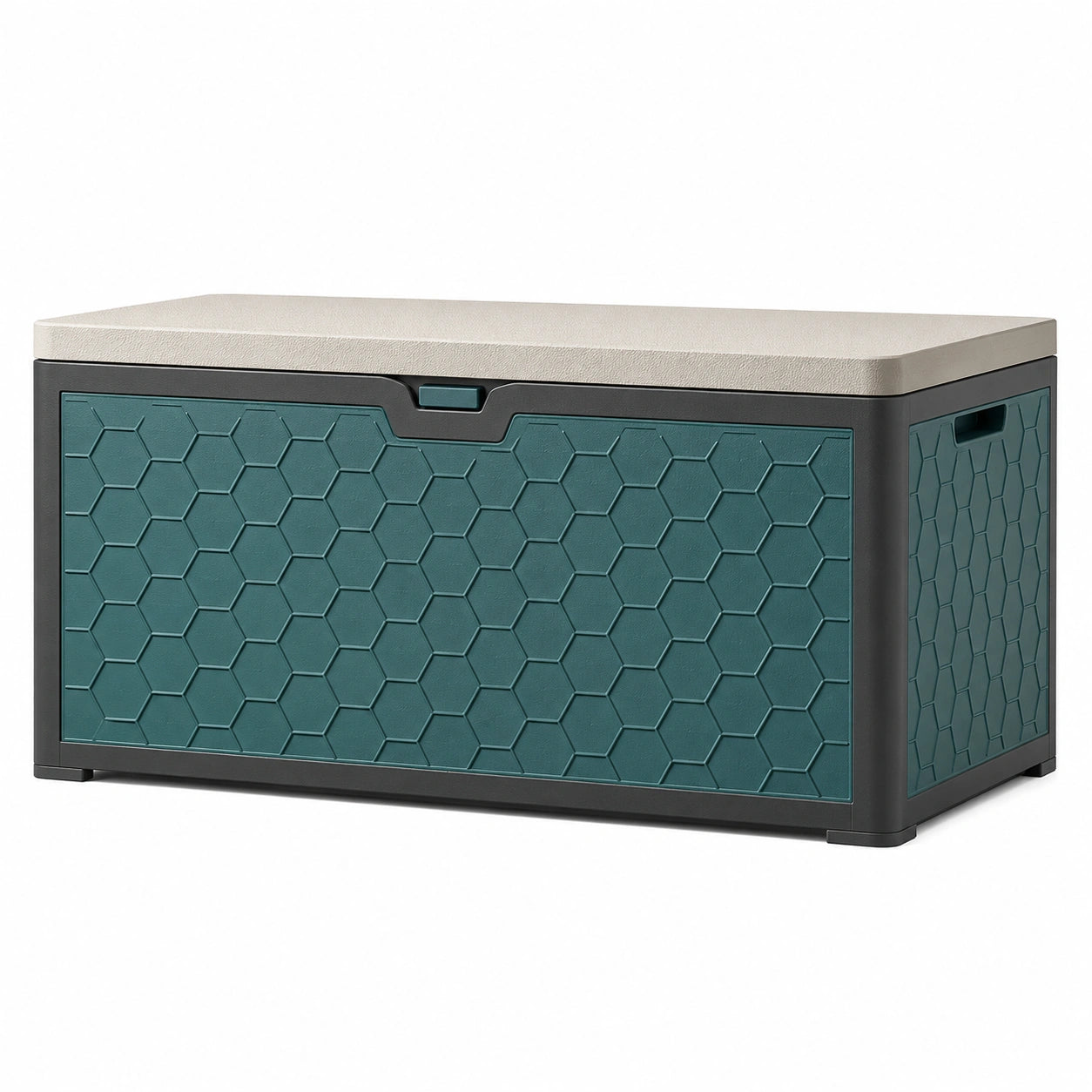 Gartenbox Kunststoff Grün/Beige