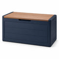 Gartenbox Kunststoff Dunkelblau/Braun 145x60x72 cm