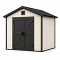 Gartenhaus Polypropylen 185x152x226 cm Grau/Weiß